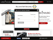 Tablet Screenshot of lobamusic.com